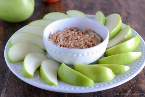 Out of this world Toffee Caramel Apple Dip!