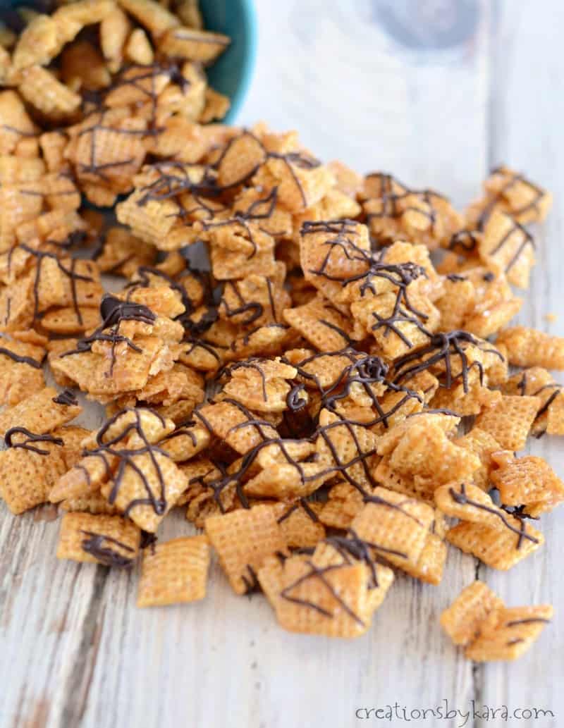 Chocolate caramel chex mix recipe