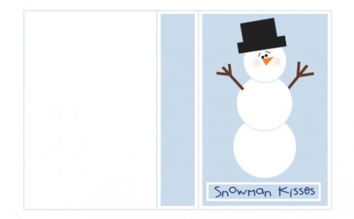 Free Printable Tic Tac Covers- Snowman Kisses - Creations by Kara
