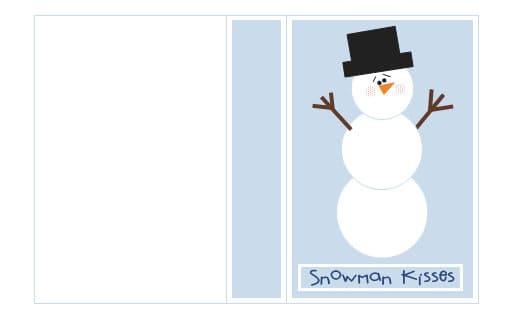 snowman kisses gift idea
