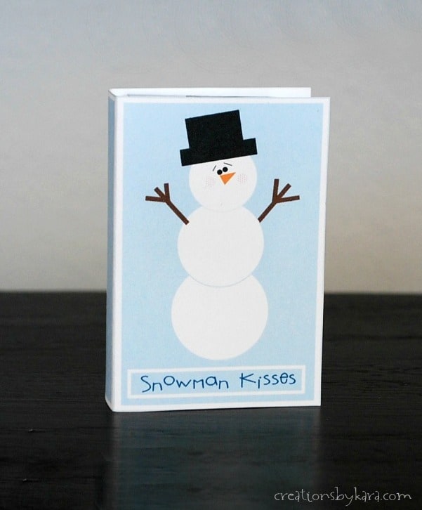  printable Snowman Tic Tac Covers