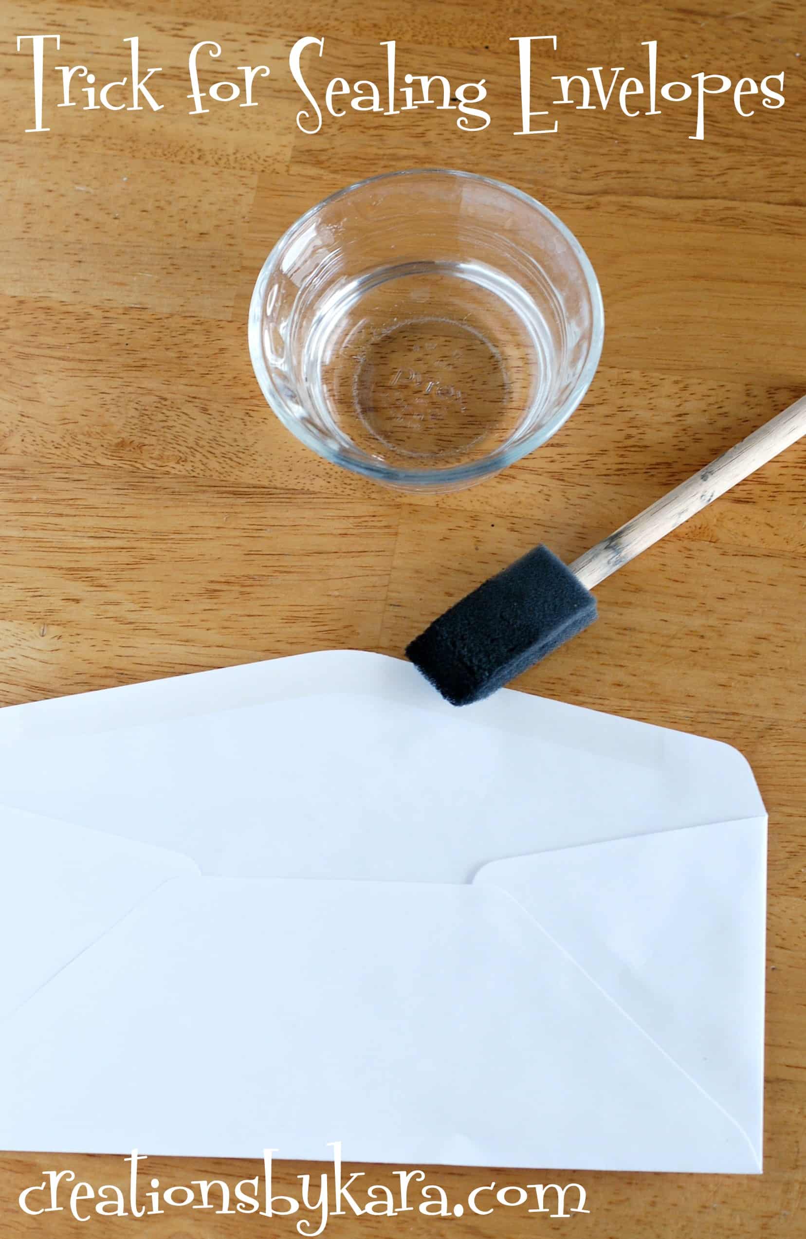 How To Seal Lots Of Envelopes