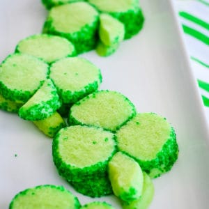 shamrock cookies for St. Patrick's Day