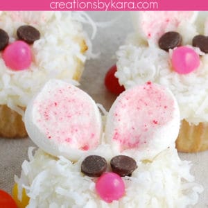 bunny cupcakes pinterest pin