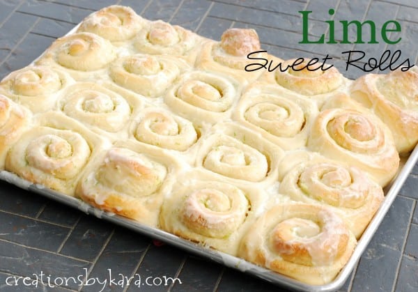 lime sweet rolls