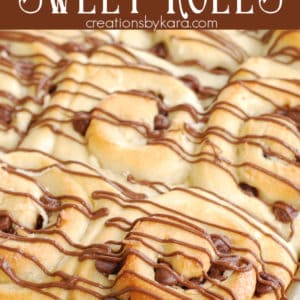 coconut chocolate rolls recipe collage