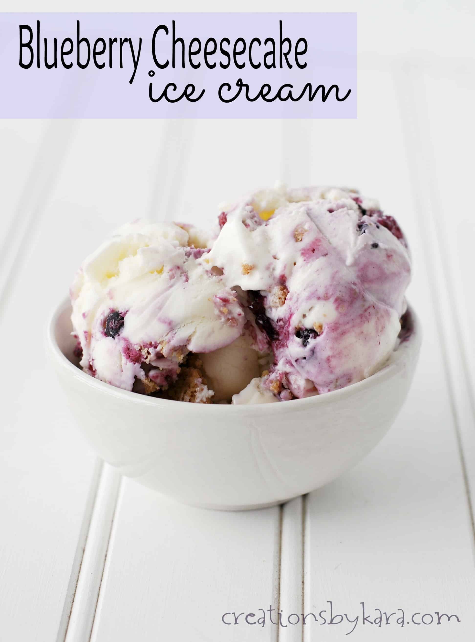 Blueberry Cheesecake Ice Cream Recipe