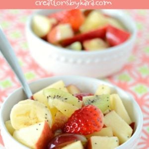 honey lime glazed fruit salad recipe