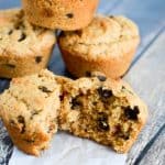 peanut butter muffins with chocolate chips