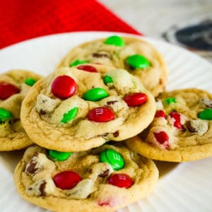 m&m cookies christmas recipe