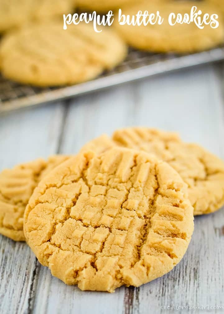 recipe for the best soft peanut butter cookies