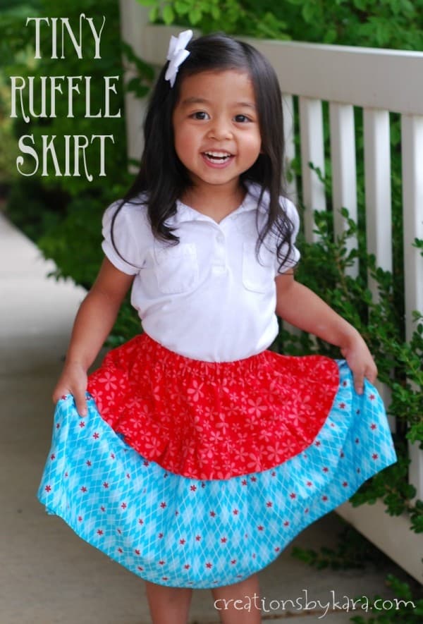 Tiny Ruffle Skirt Tutorial ~ Creations by Kara