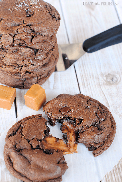 Chocolatesaltedcaramelcookies