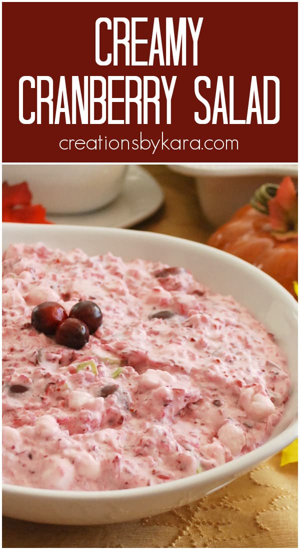 Creamy cranberry salad