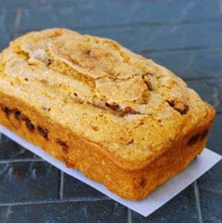 Cinnamon Chip Pumpkin Bread Recipe- a family favorite!