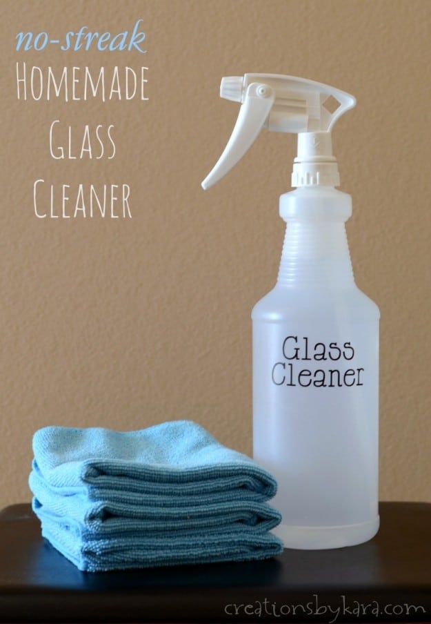 No- Streak Homemade Glass Cleaner- the best!