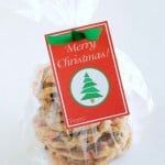 Free printable Merry Christmas gift tags.