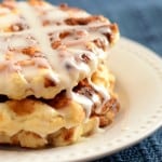 These rich and delicious Cinnamon Roll Waffles are made from scratch, but ready in 30 minutes!