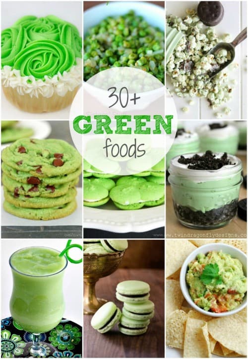 30+ Green Foods that you can make for St. Patricks Day!
