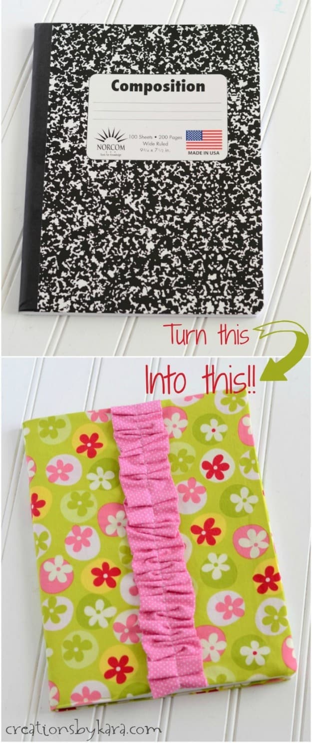 Fabric Composition Notebook Cover Tutorial