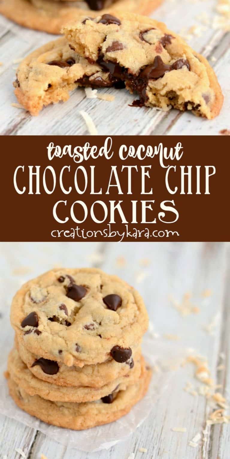 Coconut Oil Chocolate Chip Cookies - Creations by Kara