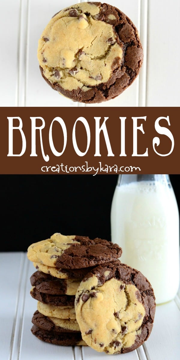 Brookies recipe collage