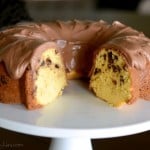 This Chocolate Chip Bundt Cake starts with a cake mix, but no one will ever guess!
