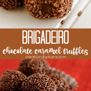 brigadeiro truffles recipe collage