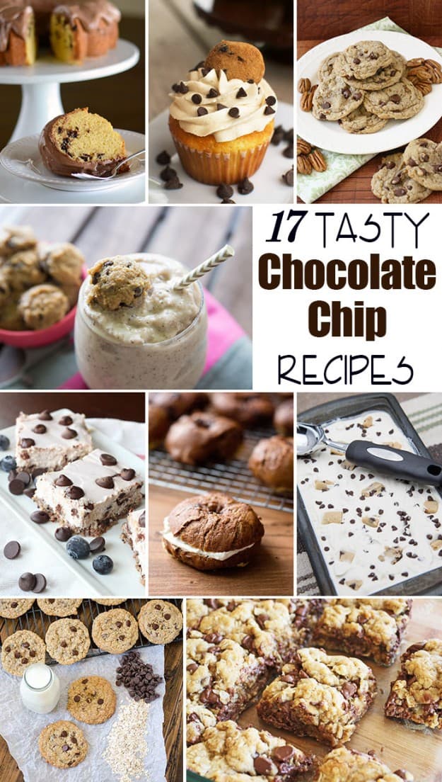 Round up of over 17 recipes featuring chocolate chips