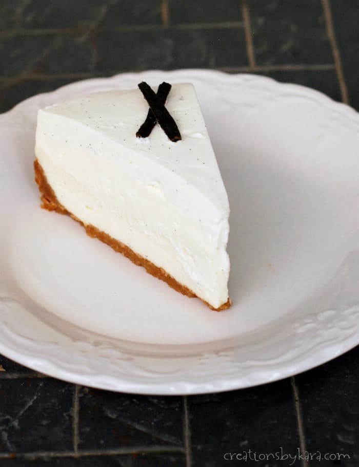 Cheesecake with vanilla bean mousse