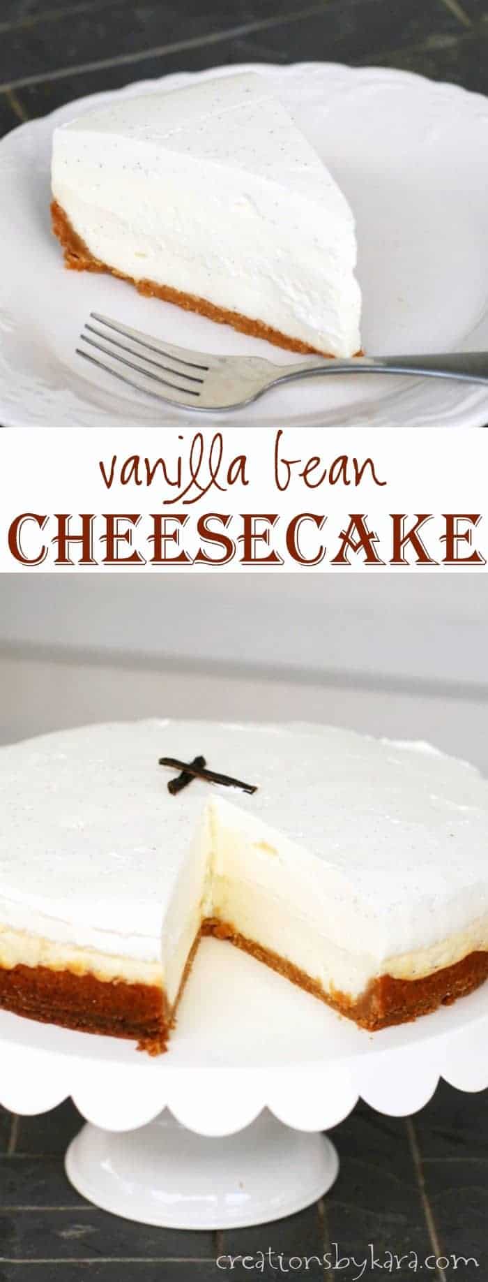 Simply Divine Vanilla Bean Cheesecake Recipe Creations by Kara