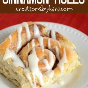 cinnamon rolls made from a cake mix