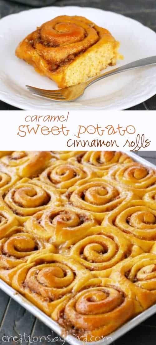 Caramel Sweet Potato Rolls