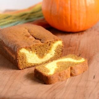Cream Cheese Filled Pumpkin Bread
