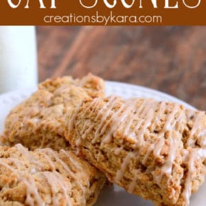 oatmeal maple scones pinterest pin