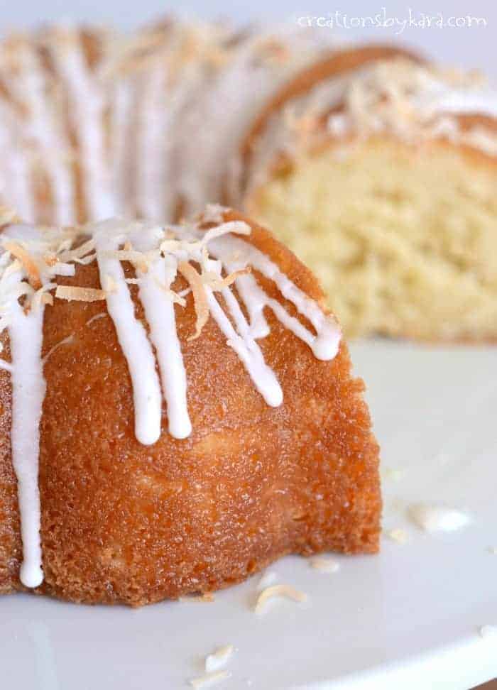 Triple coconut bundt cake- a moist and delicious cake that will wow your guests!