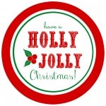 These free printable Holly Jolly Christmas gift tags are a cute way to label any Christmas gift!