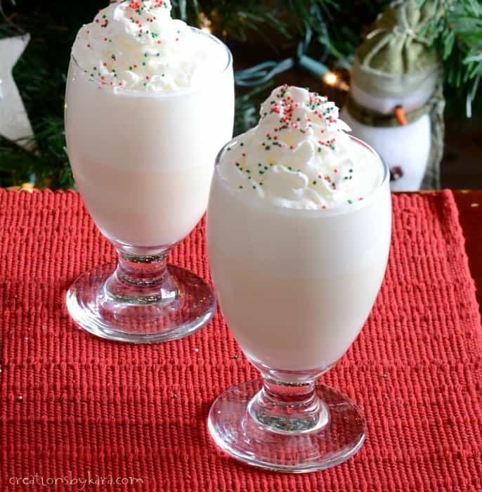 Creamy white Christmas punch recipe