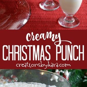 white christmas punch recipe collage