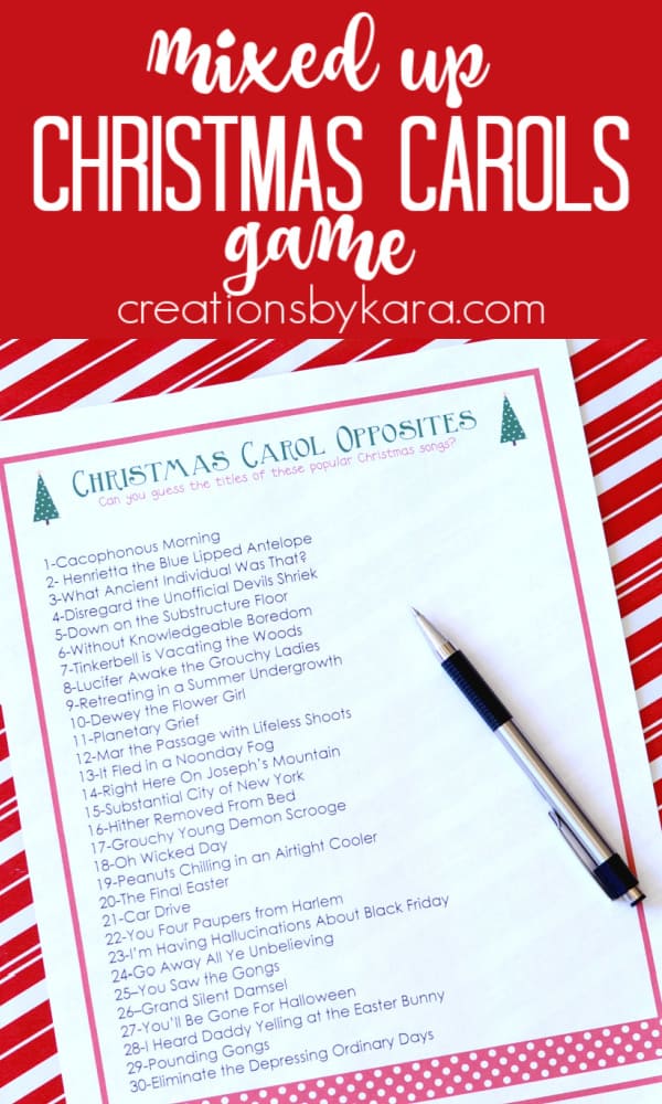 Mixed Up Christmas Carols 