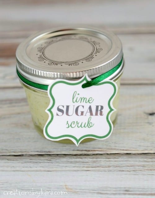 Free Printable Gift Tag for Lime Sugar Scrub