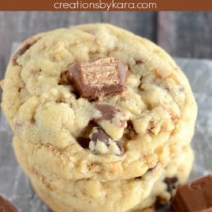 kit kat cookies with chocolate chips