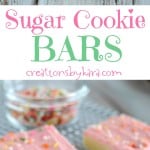 Best Ever Sugar Cookie Bars- all the flavor of sugar cookies without all the work!