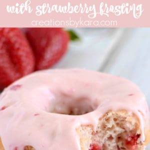 strawberry donuts pinterest pin