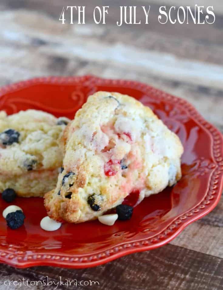 4th of July Scones