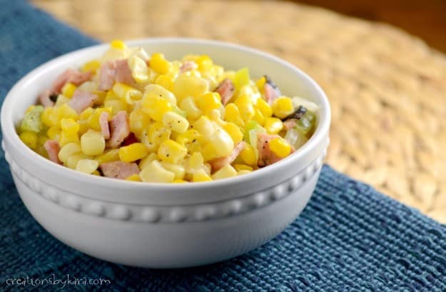 This tasty Skillet Fried Corn makes a perfect side dish for summer BBQ's!