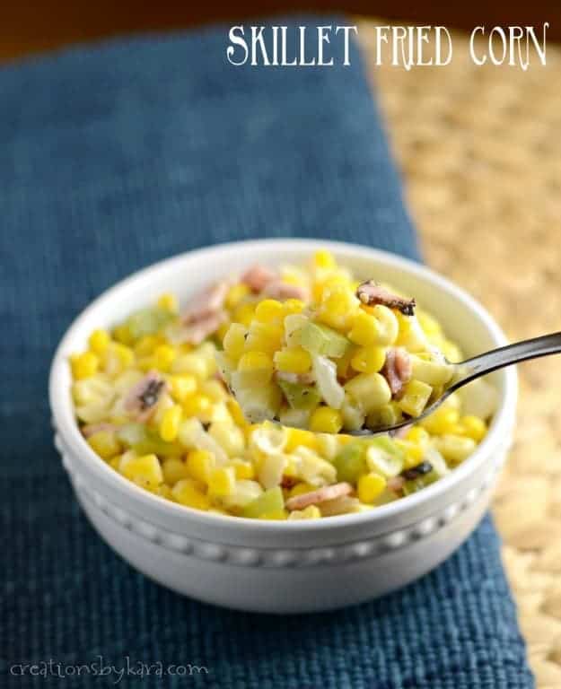 This Skillet Fried Corn makes an easy and delicious side dish!