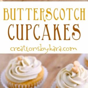 recipe for butterscotch cupcakes
