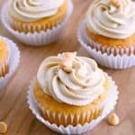 Butterscotch Cupcakes with browned butter Butterscotch Frosting