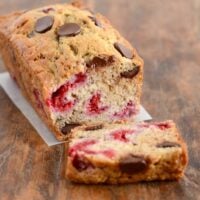 Chocolate Chip Raspberry Banana Bread